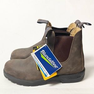 Brand New With Tag Blundstone Men’s Rustic Brown Shearling Chelsea Boots Size 8